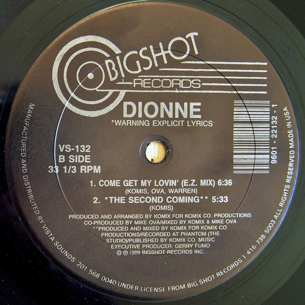 Dionne - Come Get My Lovin' (Remix) (USED) | Bigshot Records (VS-132) - 2 Dionne - Come Get My Lovin' (Remix) (USED) | Bigshot Records (VS-132) - 2