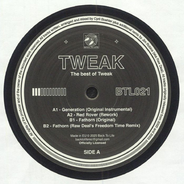 Tweak - The Best of Tweak | Back To Life (BTL021) - main Tweak - The Best of Tweak | Back To Life (BTL021) - main