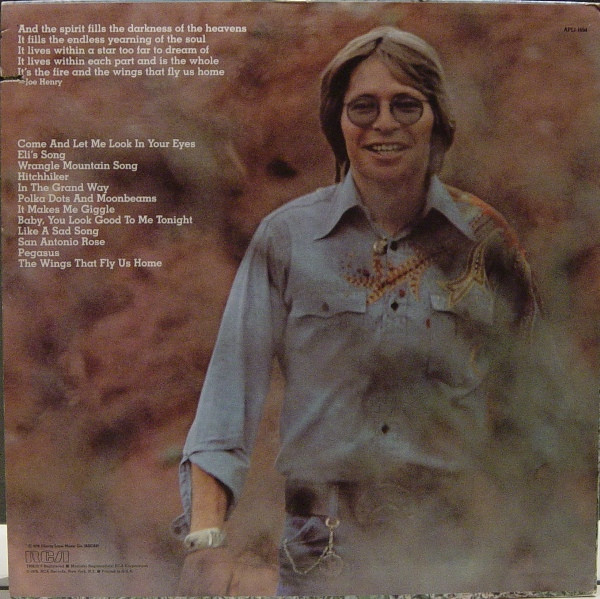 John Denver - Spirit | RCA Victor (APL1-1694) - 2