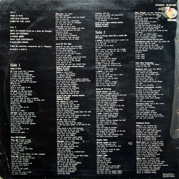 Magna Carta - Lord Of The Ages - Vinilo | Vertigo (63 60 093) - 2