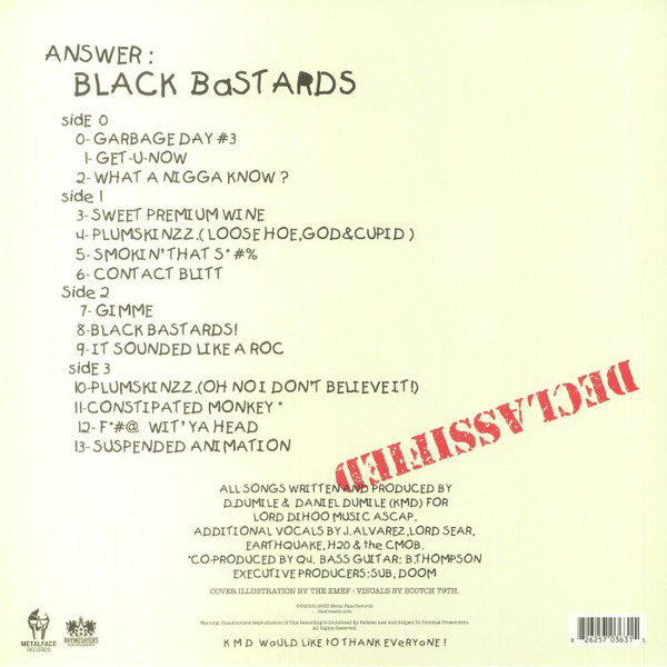 KMD - Bl_ck B_st_rds | Rhymesayers Entertainment (RSE0363-1) - 2 KMD - Bl_ck B_st_rds | Rhymesayers Entertainment (RSE0363-1) - 2