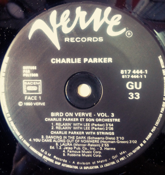Charlie Parker - Bird On Verve - Volume 3 (With Strings) | Verve Records (817 444-1) - 2 Charlie Parker - Bird On Verve - Volume 3 (With Strings) | Verve Records (817 444-1) - 2