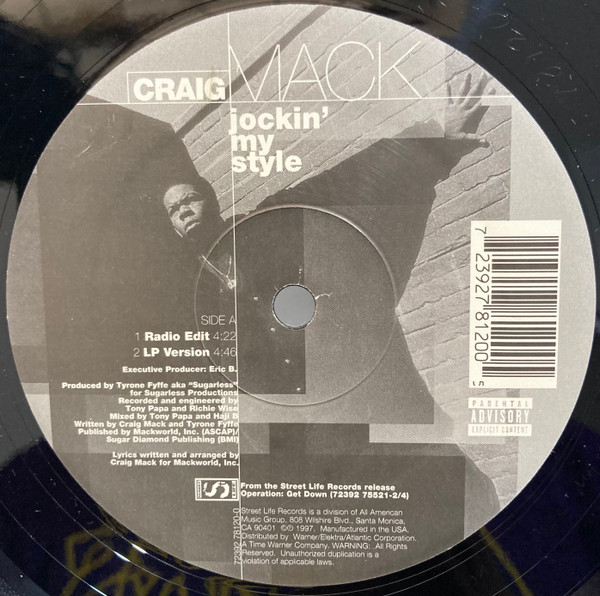 Craig Mack - Jockin' My Style | Street Life Records (72392 78120-0) - 2 Craig Mack - Jockin' My Style | Street Life Records (72392 78120-0) - 2