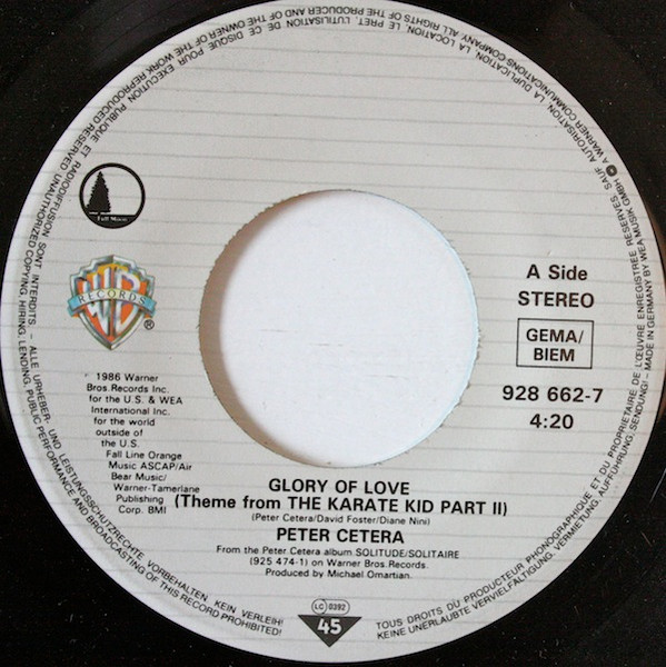 Glory Of Love (Theme From Karate Kid Part II)