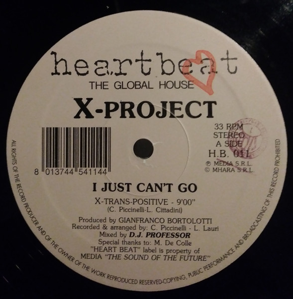 X-Project - I Just Can't Go | Heartbeat (HB 011) - main X-Project - I Just Can't Go | Heartbeat (HB 011) - main