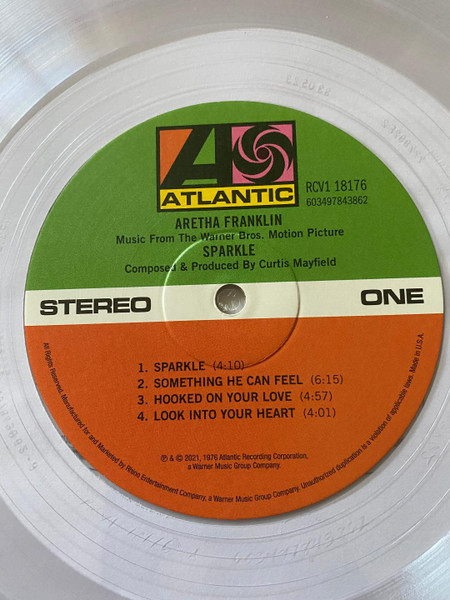 Aretha Franklin - Sparkle | Atlantic (RCV1 18176) - 3