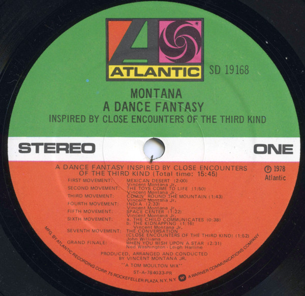 Montana - A Dance Fantasy Inspired By Close Encounters Of The Third Kind | Atlantic (SD 19168) - 3 Montana - A Dance Fantasy Inspired By Close Encounters Of The Third Kind | Atlantic (SD 19168) - 3