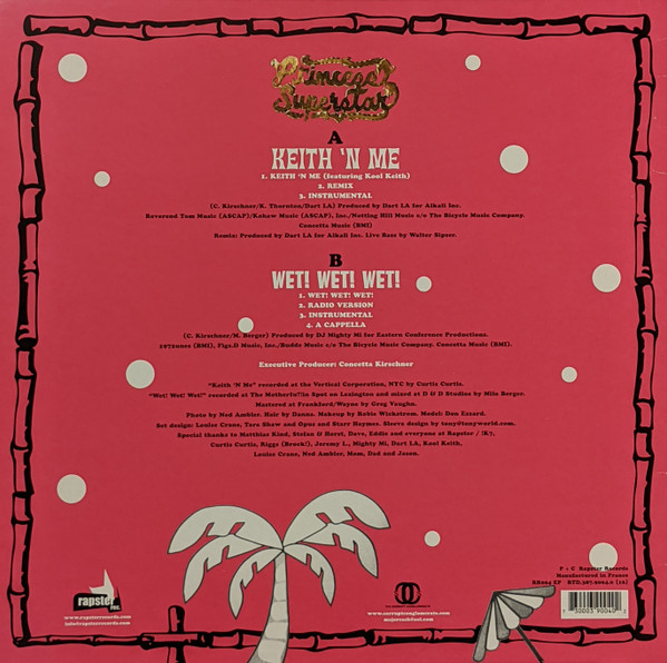 Princess Superstar - Keith 'N Me / Wet! Wet! Wet! | Rapster Records (RR004 EP) - 2