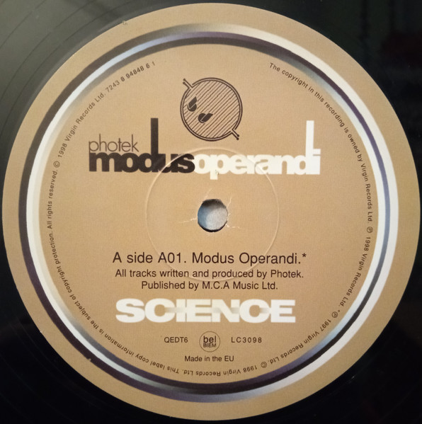 Photek - Modus Operandi | Science (QEDT6) - 3
