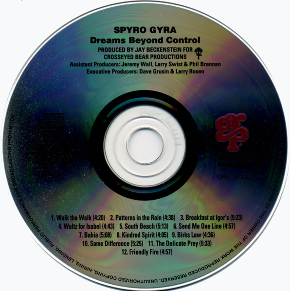 Spyro Gyra - Dreams Beyond Control | GRP (GRP 97432) - 2 Spyro Gyra - Dreams Beyond Control | GRP (GRP 97432) - 2