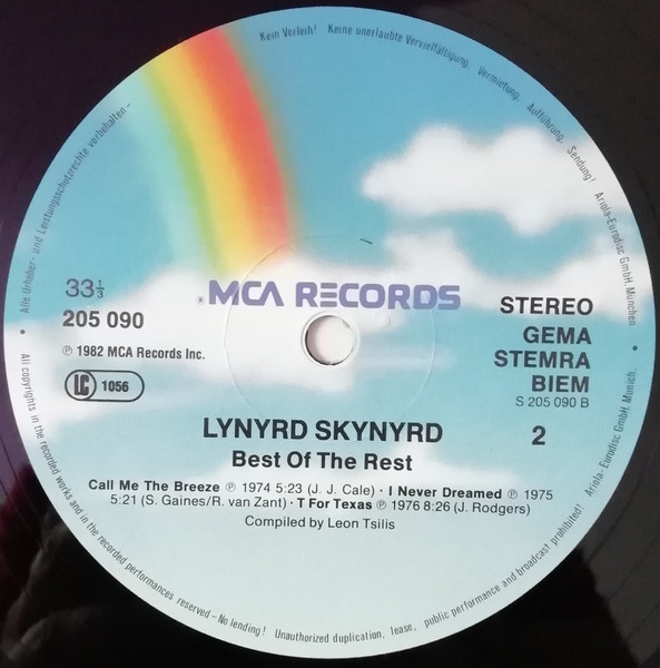 Lynyrd Skynyrd - Best Of The Rest | MCA Records (205 090) - 4 Lynyrd Skynyrd - Best Of The Rest | MCA Records (205 090) - 4