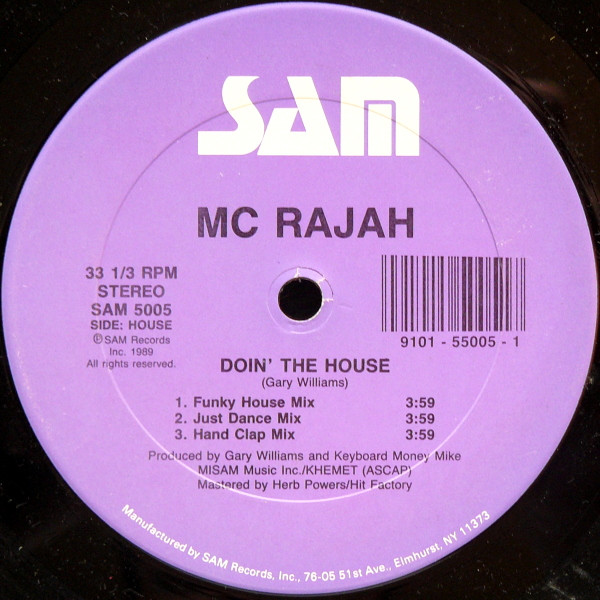 MC Rajah - Doin' The House / Lyrics With A Vengeance | Sam Records (SAM 5005) - main MC Rajah - Doin' The House / Lyrics With A Vengeance | Sam Records (SAM 5005) - main