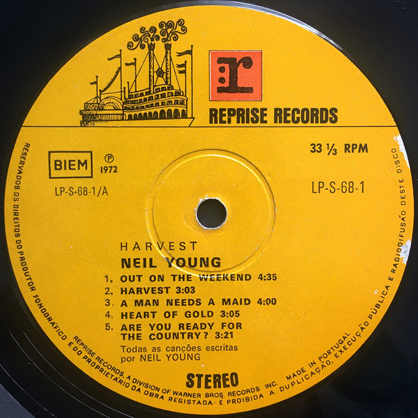 Neil Young - Harvest | Reprise Records (LP-S-68-1) - 4