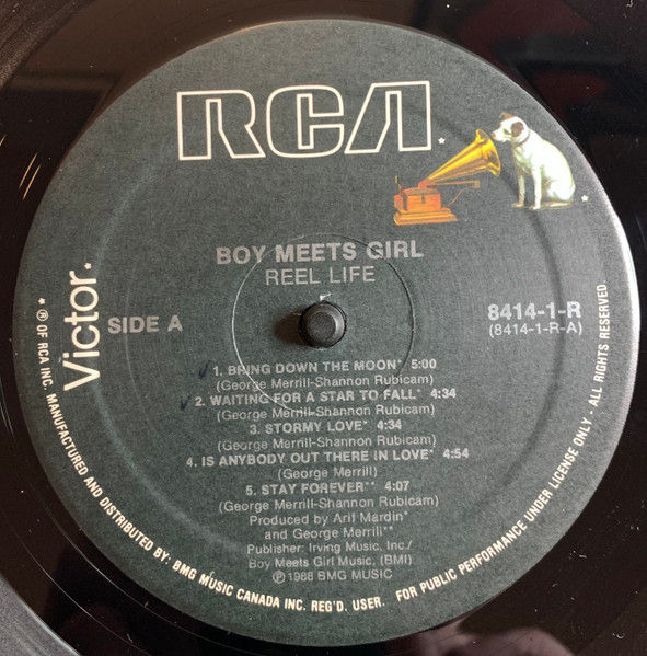 Boy Meets Girl - Reel Life | RCA Victor (8414-1-R) - 3