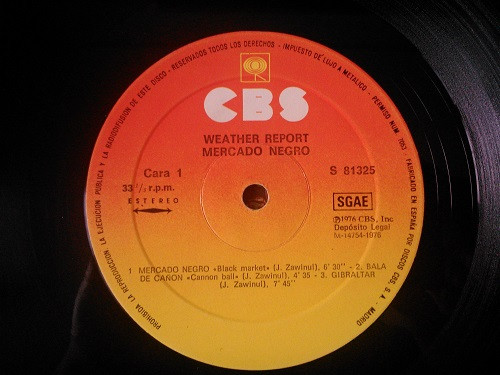 Weather Report - Black Market | CBS (S 81325) - main