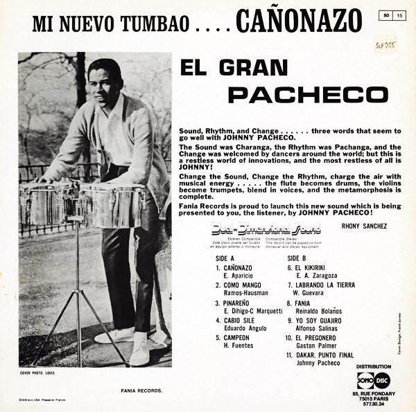 Johnny Pacheco - Mi Nuevo Tumbao.....Cañonazo | Fania Records (SLP 325) - 2 Johnny Pacheco - Mi Nuevo Tumbao.....Cañonazo | Fania Records (SLP 325) - 2