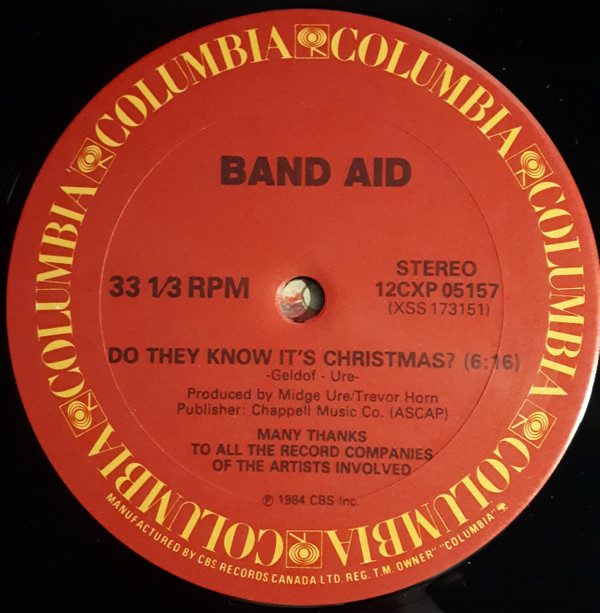 Band Aid - Do They Know It's Christmas? | Columbia (12CXP-05157) - 3