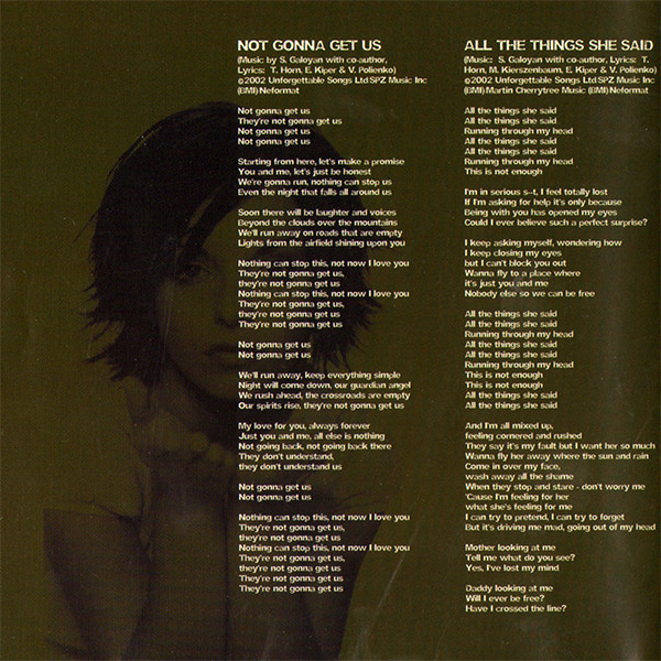 t.A.T.u. - 200 KM/H In The Wrong Lane | Interscope Records (066 231-2) - 2