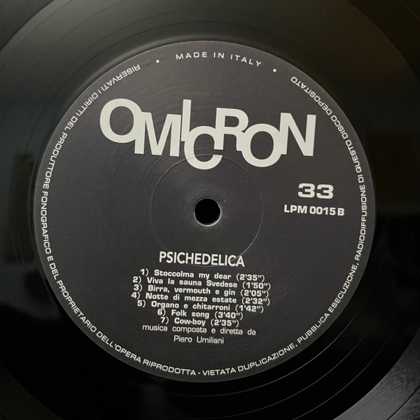 Piero Umiliani - Psichedelica | Schema (SCEB931 LP) - 4 Piero Umiliani - Psichedelica | Schema (SCEB931 LP) - 4