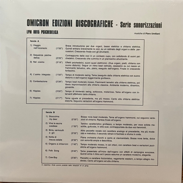 Piero Umiliani - Psichedelica | Schema (SCEB931 LP) - 2 Piero Umiliani - Psichedelica | Schema (SCEB931 LP) - 2