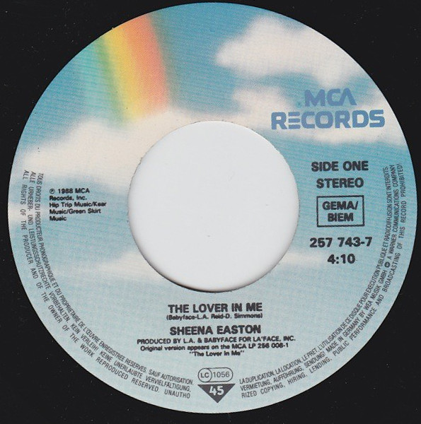 Sheena Easton - The Lover In Me | MCA Records (257 743-7) - 3