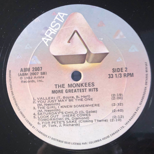 The Monkees - More Greatest Hits | Arista (ABM 2007) - 4 The Monkees - More Greatest Hits | Arista (ABM 2007) - 4