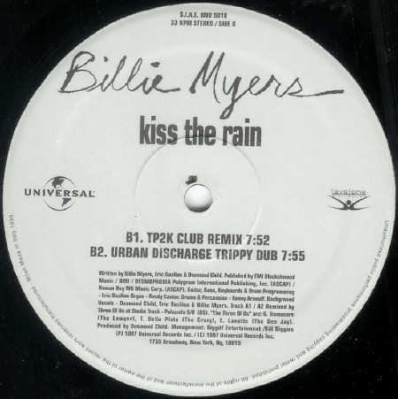 Billie Myers - Kiss The Rain | Universal (UNV 9810) - 4 Billie Myers - Kiss The Rain | Universal (UNV 9810) - 4