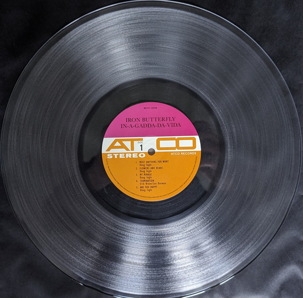 Iron Butterfly - In-A-Gadda-Da-Vida (Limited Edition - Crystal Clear Diamond Vinyl) [Vinyl] | ATCO Records (RCV1 33250) - 4
