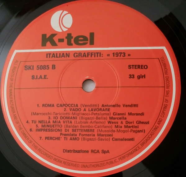 Various - Italian Graffiti 1973 | K-Tel (SKI 5085) - 4 Various - Italian Graffiti 1973 | K-Tel (SKI 5085) - 4