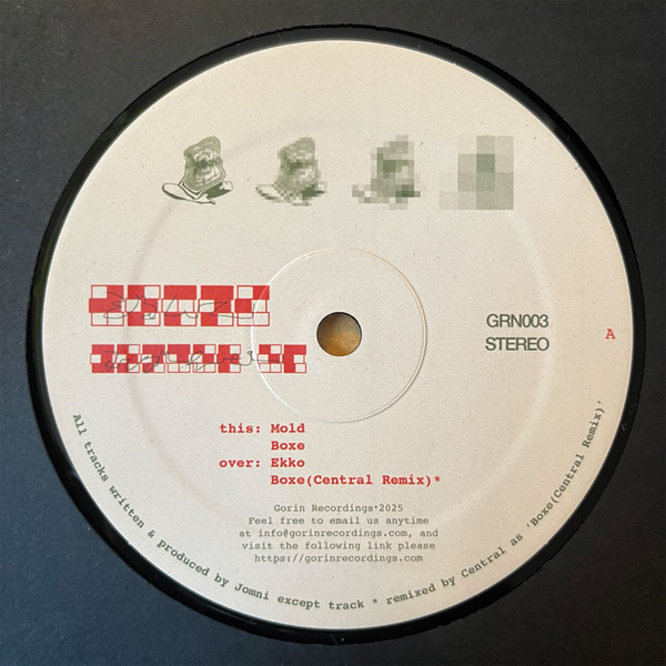 Jomni - Yonder EP | Gorin Recordings (GRN003)