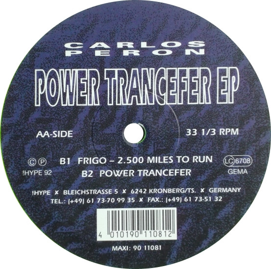 Carlos Peron - Power Trancefer EP | !Hype (90 11081) - 3 Carlos Peron - Power Trancefer EP | !Hype (90 11081) - 3