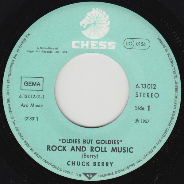 Chuck Berry - Rock And Roll Music / Roll Over Beethoven | Chess (6.13 012) - 3
