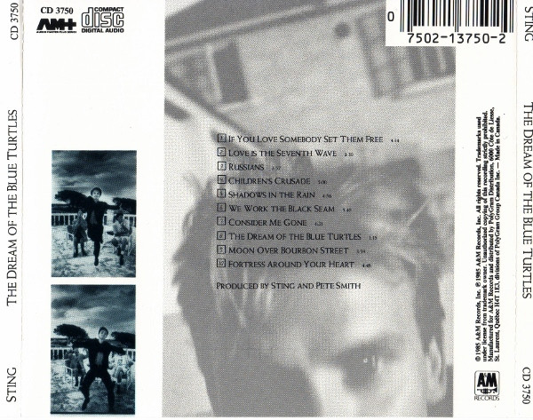 Sting - The Dream Of The Blue Turtles | A&M Records (CD 3750) - 2 Sting - The Dream Of The Blue Turtles | A&M Records (CD 3750) - 2