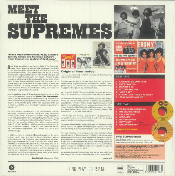 The Supremes - Meet The Supremes | WaxTime (771898) - 2 The Supremes - Meet The Supremes | WaxTime (771898) - 2