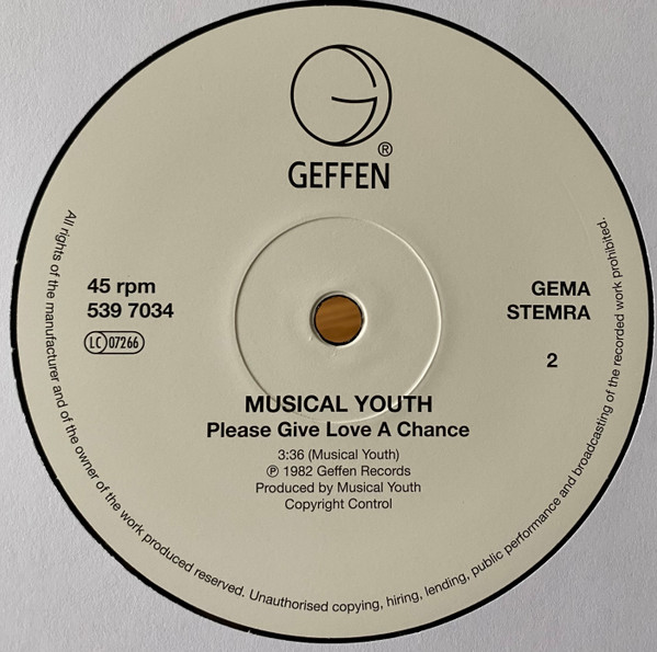 Musical Youth - Pass The Dutchie | Geffen Records (539 7034) - 4