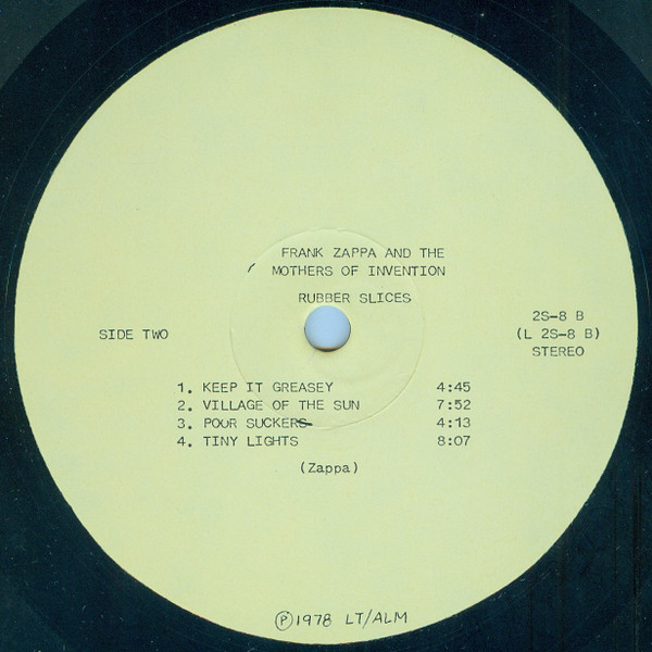 Frank Zappa - Rubber Slices | Lunar Toones (LOONY 2S-8) - 4