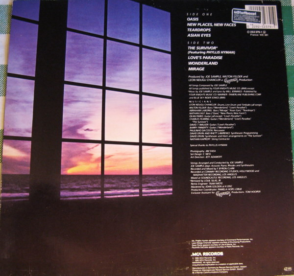 Joe Sample - Oasis | MCA Records (252 379-1) - 2 Joe Sample - Oasis | MCA Records (252 379-1) - 2
