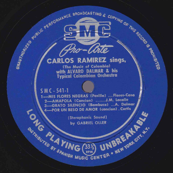 Carlos Julio Ramirez - Mis Flores Negras | SMC Pro-Arte (SMC 541) - 3