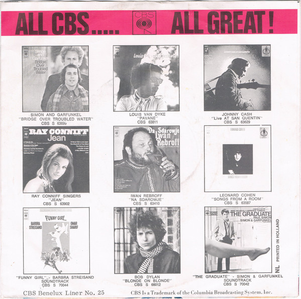 Bob Dylan - Wigwam | CBS (5122) - 2