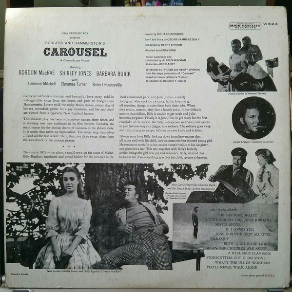 Rodgers & Hammerstein - Carousel | Capitol Records (W694) - 2
