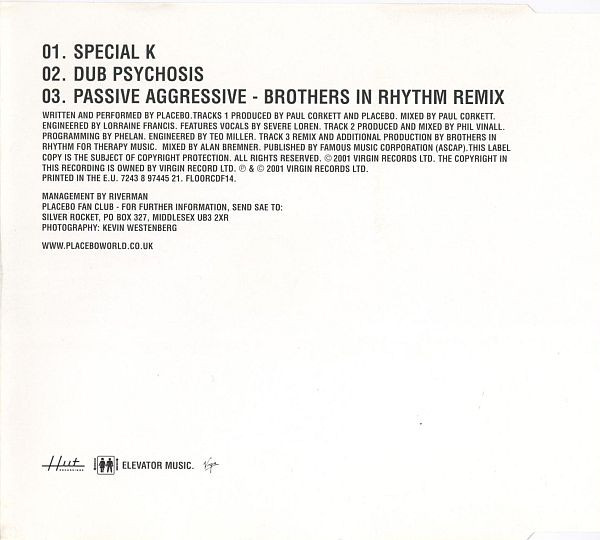 Placebo - Special K | Elevator Music (FLOORCDF14) - 3