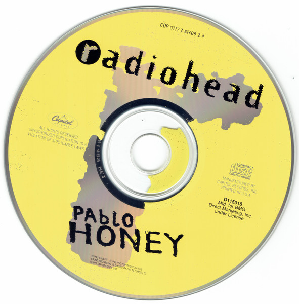 Radiohead - Pablo Honey [CD] | Capitol Records (CDP 0777 7 81409 2 4) - 3
