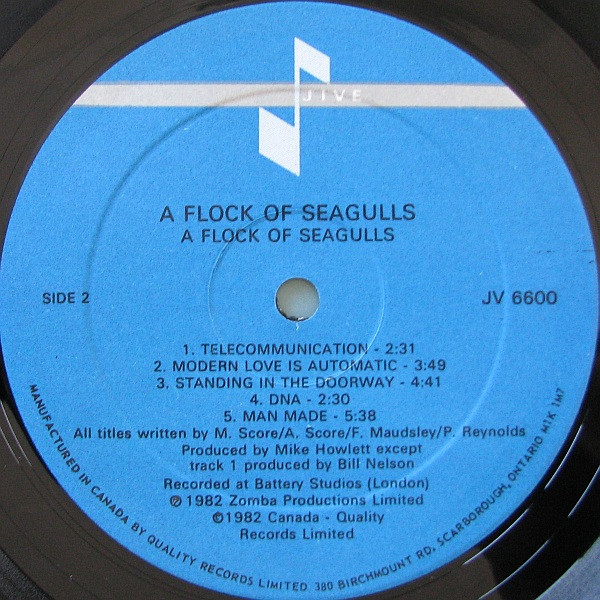 A Flock Of Seagulls - A Flock Of Seagulls | Jive (JV 6600) - 4