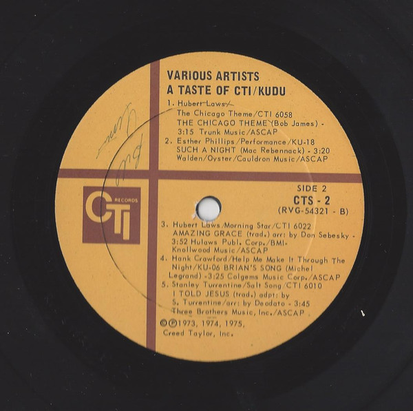 Various - A Taste Of CTI/Kudu Vol. 1 [Vinyl] | CTI Records (CTS-2) - 4