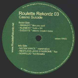 Various - Casino Suicide | Roulette Rekordz (RR03) - 2 Various - Casino Suicide | Roulette Rekordz (RR03) - 2