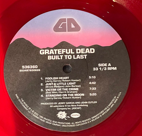 The Grateful Dead - Built To Last | Rhino Records (RCV1 536360) - 3 The Grateful Dead - Built To Last | Rhino Records (RCV1 536360) - 3