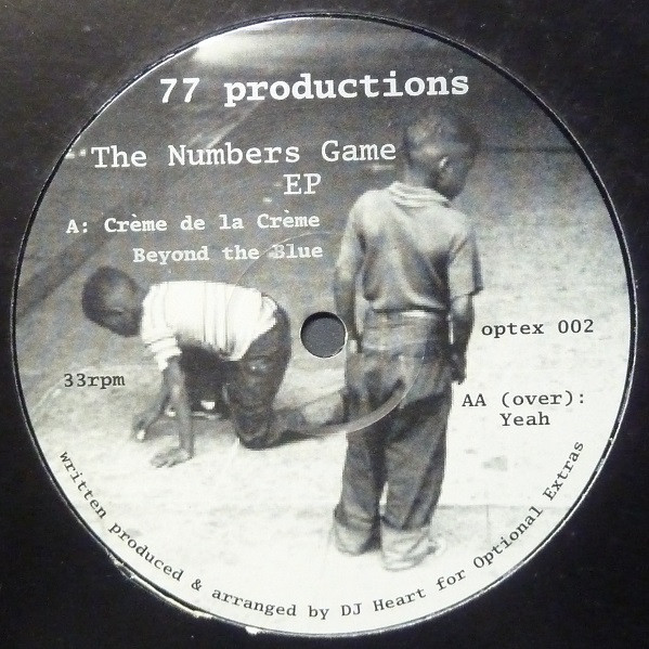 77 Productions - The Numbers Game EP | Optional Extras (OPTEX 002) - main 77 Productions - The Numbers Game EP | Optional Extras (OPTEX 002) - main