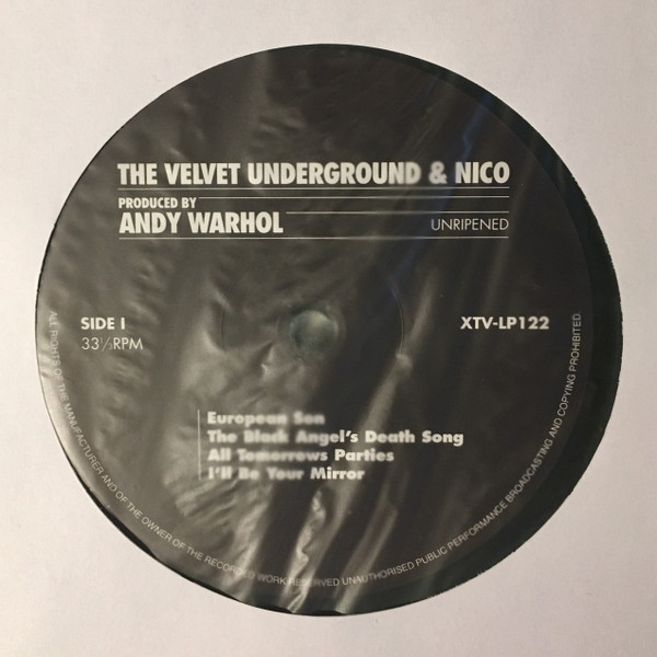 The Velvet Underground & Nico - The Velvet Underground & Nico Unripened | Not On Label (The Velvet Underground) (XTV-122) - 3 The Velvet Underground & Nico - The Velvet Underground & Nico Unripened | Not On Label (The Velvet Underground) (XTV-122) - 3