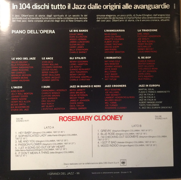 Rosemary Clooney - Rosemary Clooney | Fabbri Editori (GdJ 96) - 2 Rosemary Clooney - Rosemary Clooney | Fabbri Editori (GdJ 96) - 2