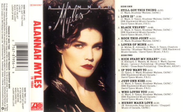 Alannah Myles - Alannah Myles [Cassette] | Atlantic (78 19564) - 3